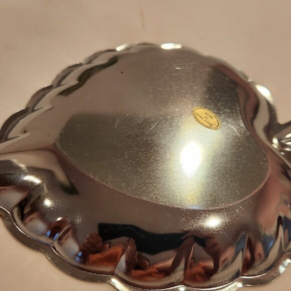 Vintage Chrome Plate Leaf Tray (small) - Picture 4 of 8